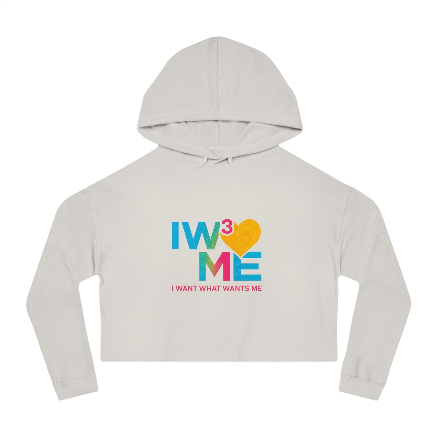 IW3ME Cropped Sweatshirt w/scannable QR-Code